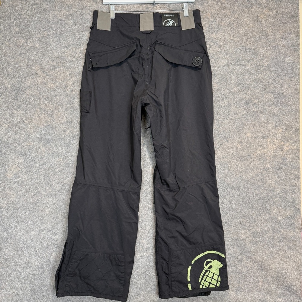 Granade Gloves x Faitgue Project Snowboard Ski Pants‎ Mens Small Snow Black Rare